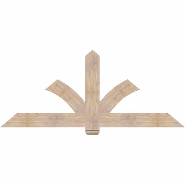 Ekena Millwork Redmond Smooth Timber Gable Bracket, Douglas Fir, 72"W x 30"H x 1 1/2"D x 5 1/2"F, 10/12 Pitch GBW072X30X0206RED00SDF - main